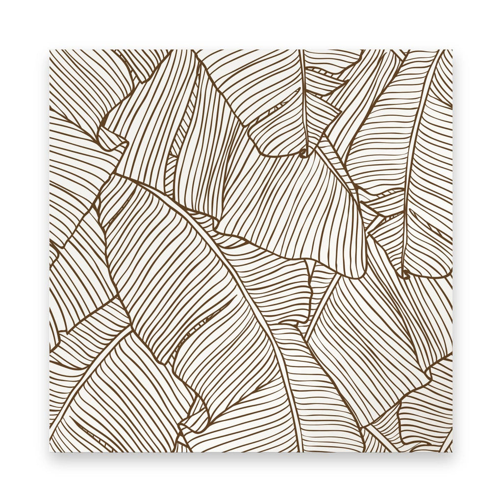 Vzorek tapety Exotika s hnědými palmovými listy